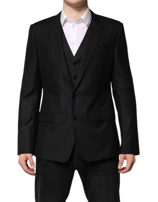 Dolce & Gabbana Black Single Breasted Suit 2 Piece Jacket – IT52 | XL par Dolce & Gabbana | Disponible sur Sandy Store ByNet