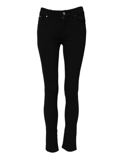 Dolce & Gabbana Black Skinny Cotton Mid Waisted Denim Jeans – IT38 | XS par Dolce & Gabbana | Disponible sur Sandy Store ByNet