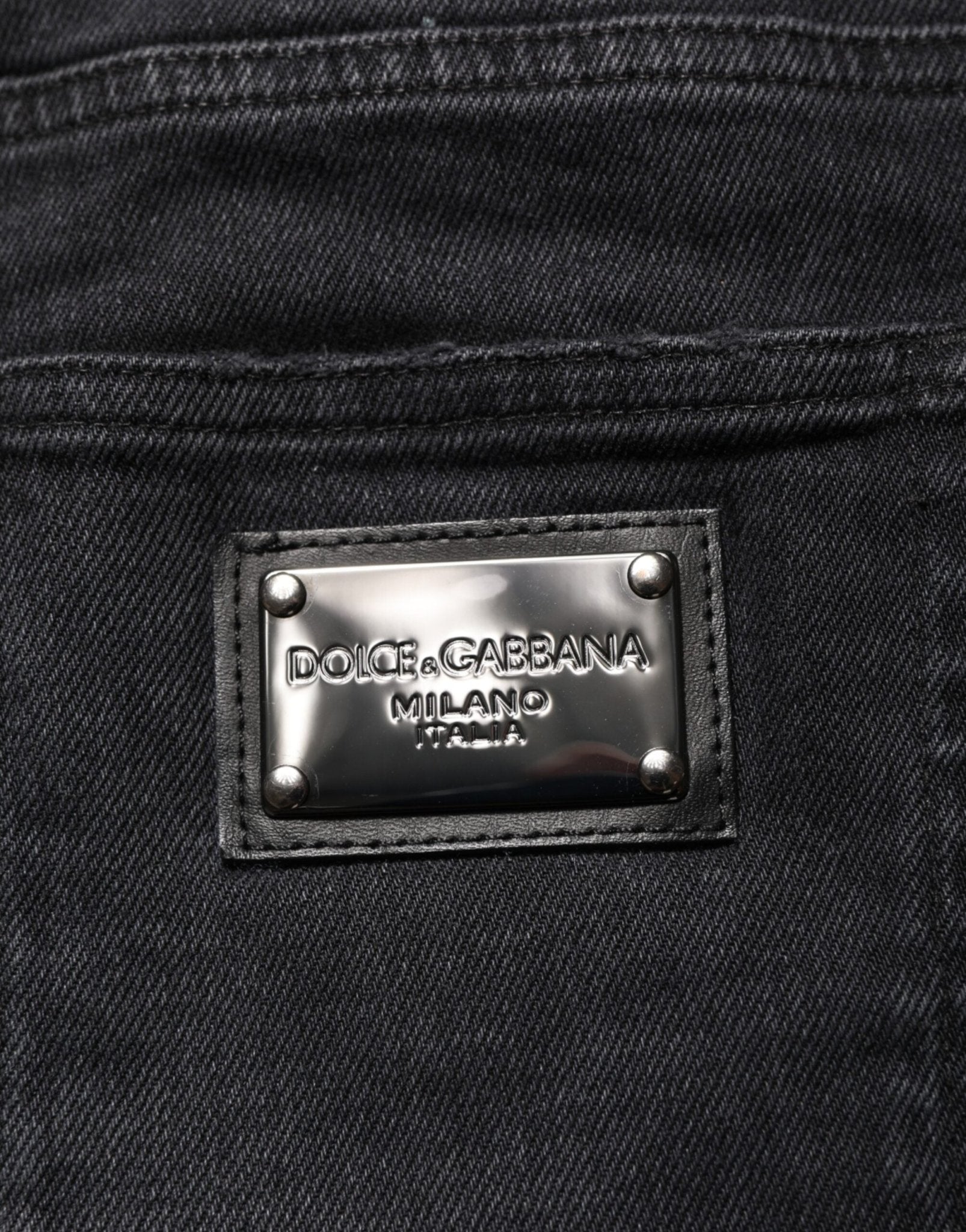 Dolce & Gabbana Black Slim Fit Stretch Men Denim Pants Jeans – IT50 | L par Dolce & Gabbana | Disponible sur Sandy Store ByNet