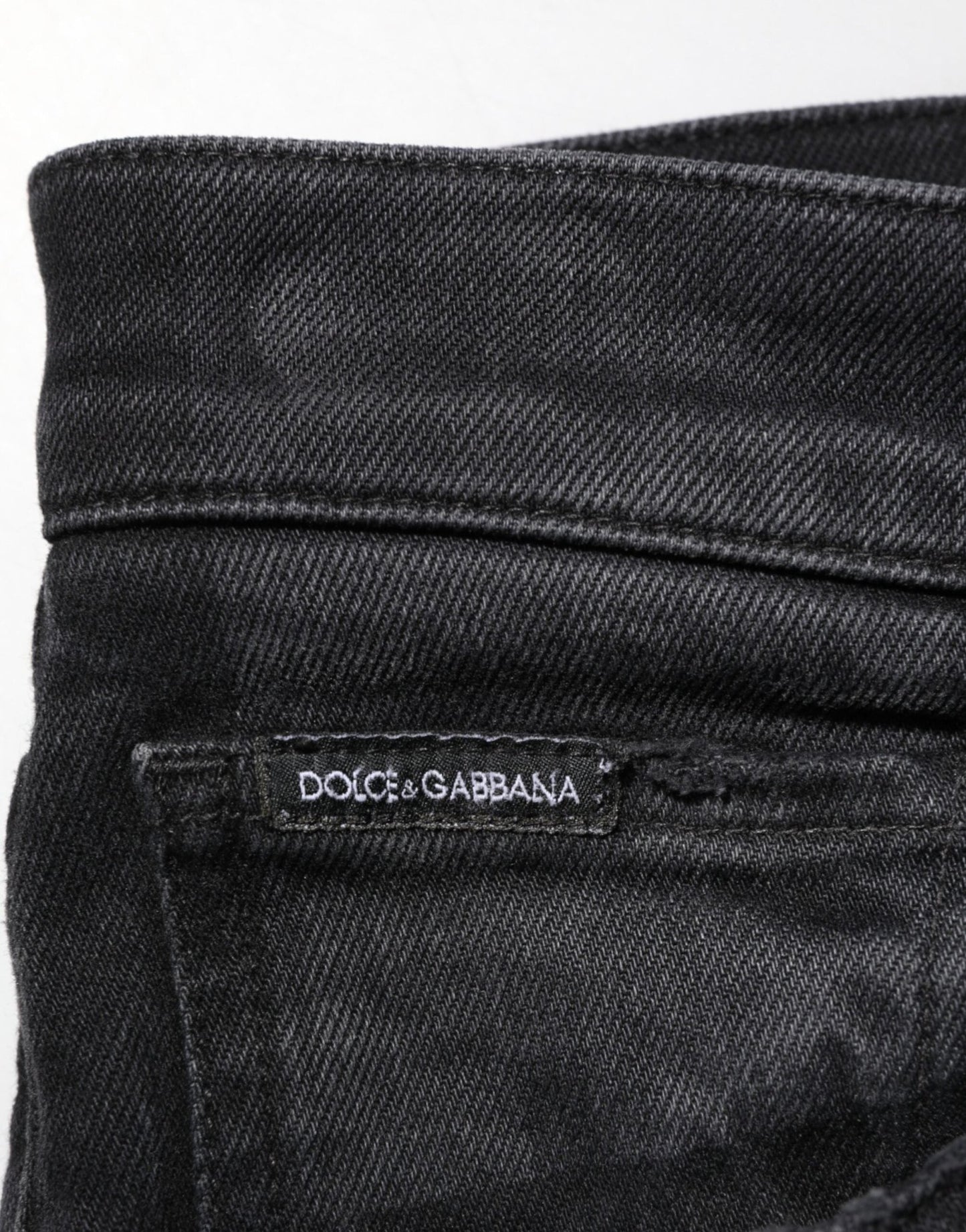 Dolce & Gabbana Black Slim Fit Stretch Men Denim Pants Jeans – IT50 | L par Dolce & Gabbana | Disponible sur Sandy Store ByNet
