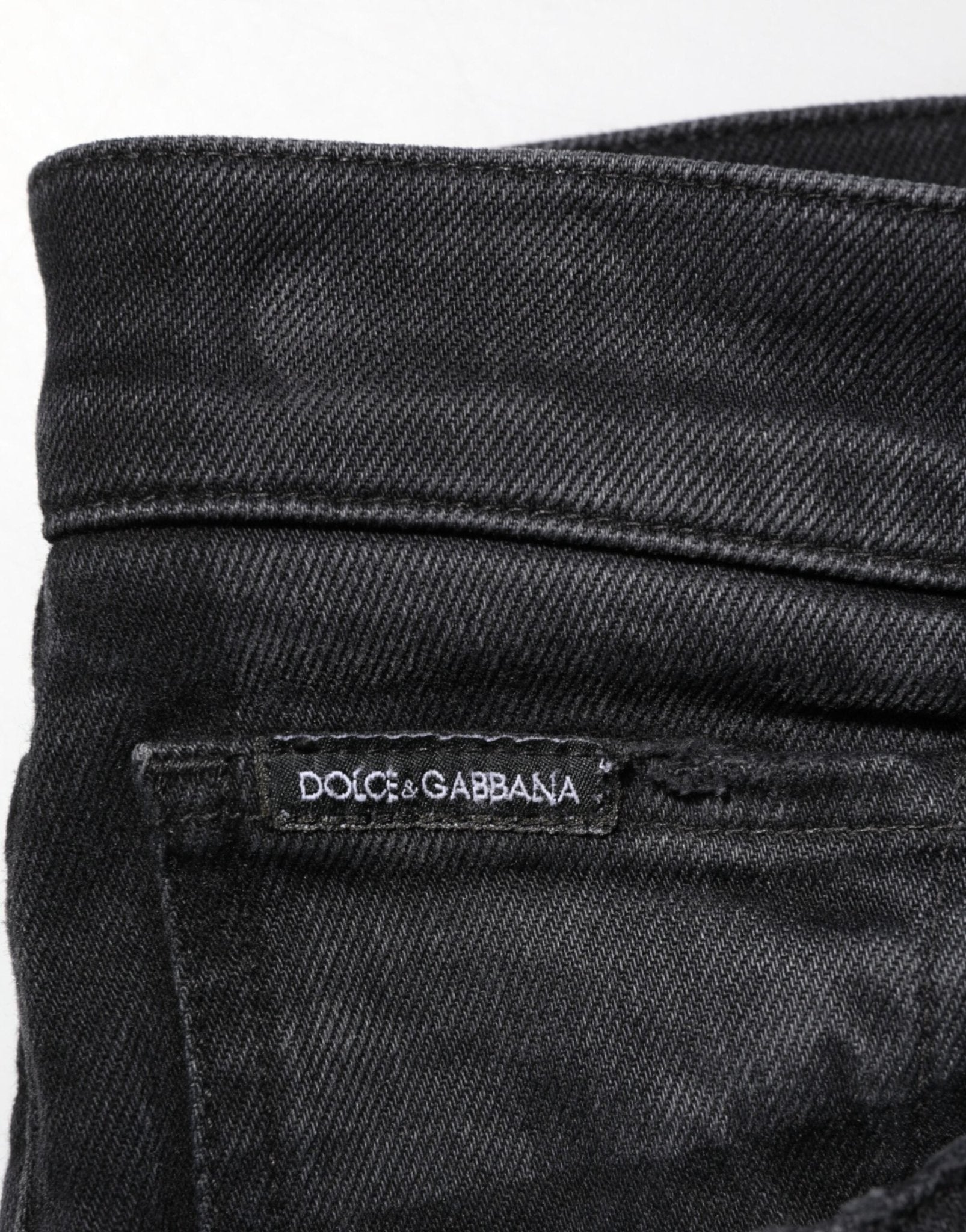Dolce & Gabbana Black Slim Fit Stretch Men Denim Pants Jeans – IT50 | L par Dolce & Gabbana | Disponible sur Sandy Store ByNet