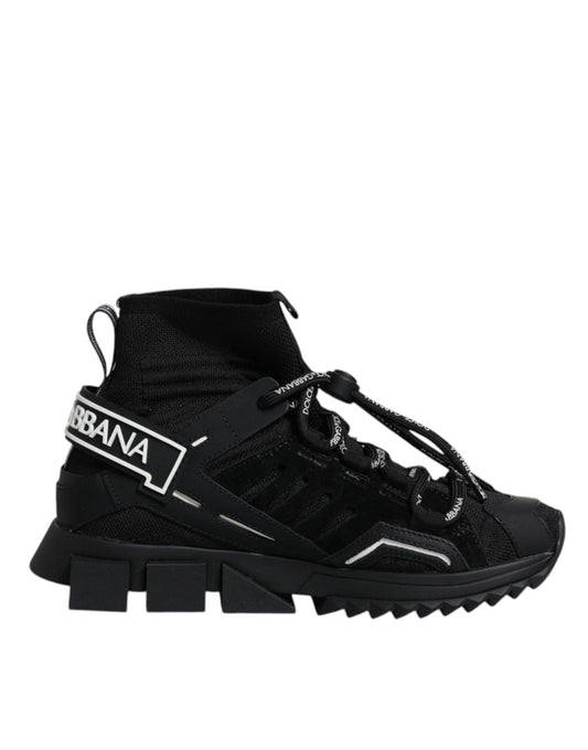 Dolce & Gabbana Black Sorrento Socks Logo Sneakers Shoes – EU36/US6 par Dolce & Gabbana | Disponible sur Sandy Store ByNet