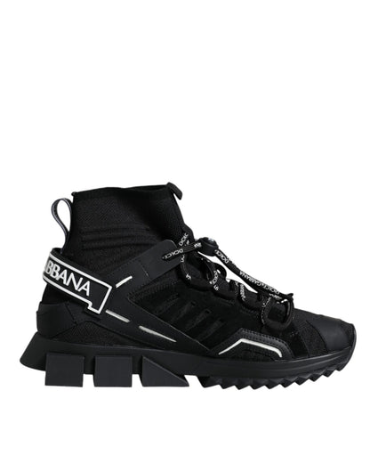 Dolce & Gabbana Black Sorrento Socks Logo Sneakers Shoes – EU39.5/US9 par Dolce & Gabbana | Disponible sur Sandy Store ByNet