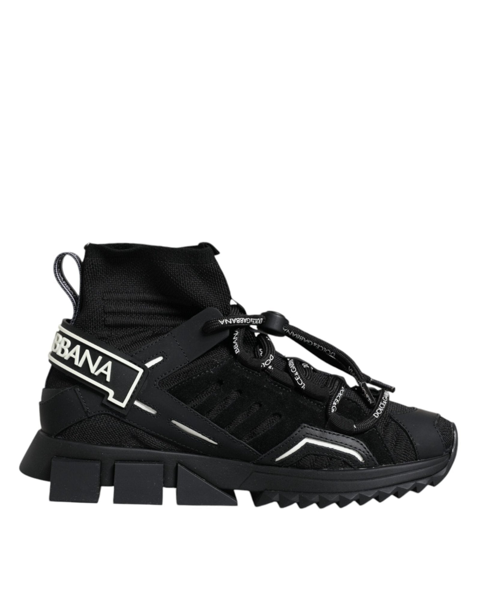 Dolce & Gabbana Black Sorrento Socks Logo Sneakers Shoes – EU36.5/US6 par Dolce & Gabbana | Disponible sur Sandy Store ByNet