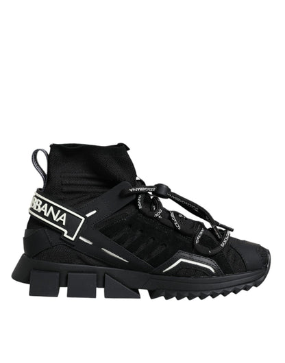 Dolce & Gabbana Black Sorrento Socks Logo Sneakers Shoes – EU36.5/US6 par Dolce & Gabbana | Disponible sur Sandy Store ByNet