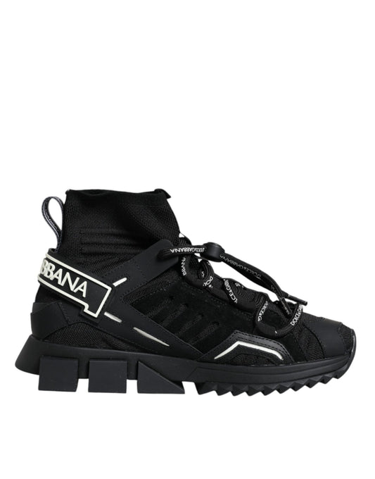 Dolce & Gabbana Black Sorrento Socks Logo Sneakers Shoes – EU36.5/US6 par Dolce & Gabbana | Disponible sur Sandy Store ByNet