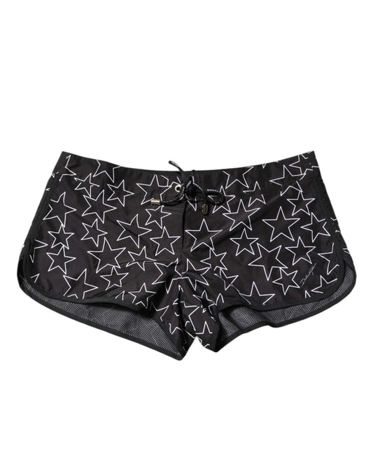 Dolce & Gabbana Black Star Print Beachwear Shorts Swimwear – IT2 | XXS par Dolce & Gabbana | Disponible sur Sandy Store ByNet