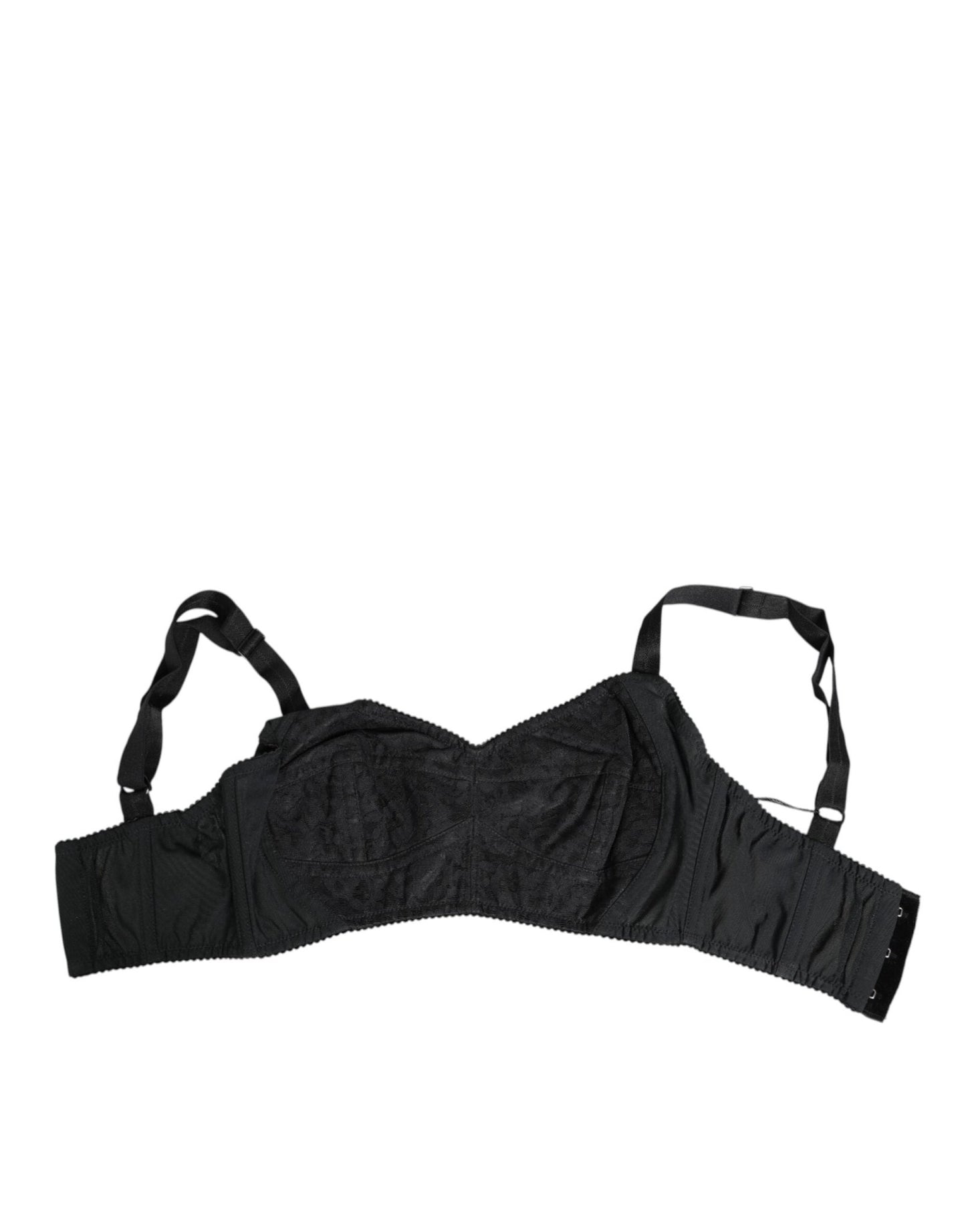 Dolce & Gabbana Black Stretch Nylon Bustier Bra Underwear – IT36 | XS par Dolce & Gabbana | Disponible sur Sandy Store ByNet