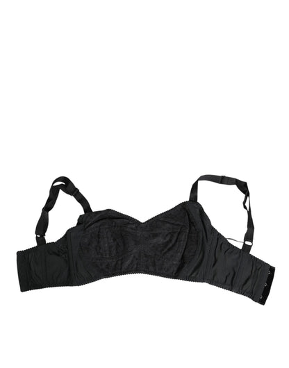 Dolce & Gabbana Black Stretch Nylon Bustier Bra Underwear – IT36 | XS par Dolce & Gabbana | Disponible sur Sandy Store ByNet