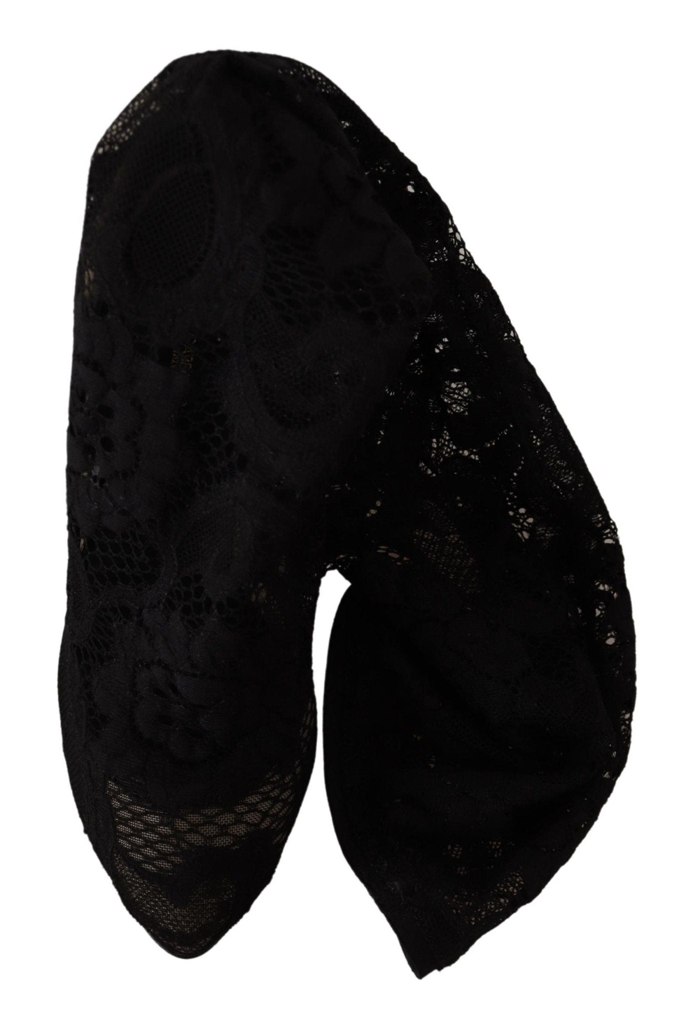 Dolce & Gabbana Black Stretch Socks Taormina Lace Boots Shoes – EU36/US5.5 par Dolce & Gabbana | Disponible sur Sandy Store ByNet