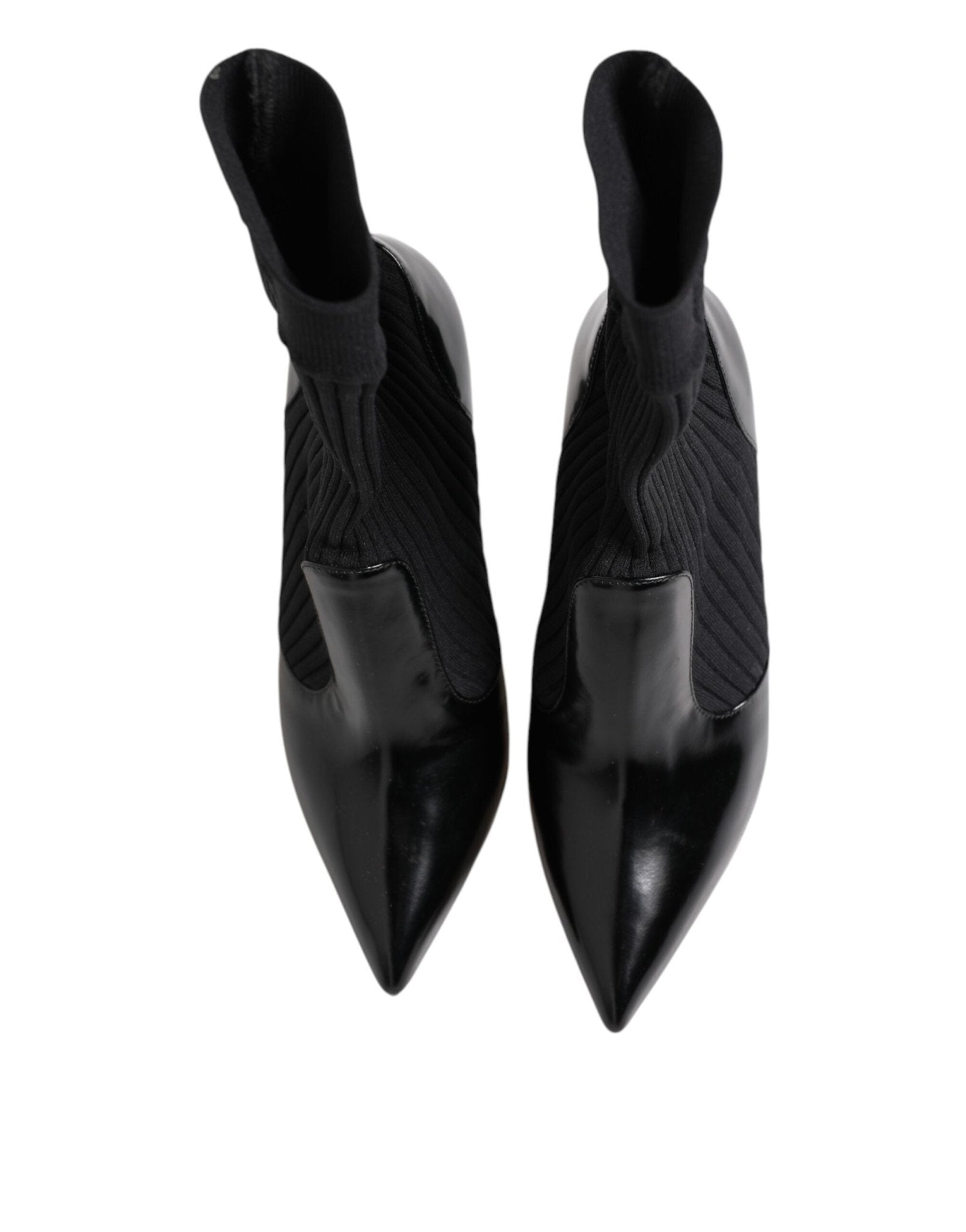 Dolce & Gabbana Black Stretch Stilettos Booties Socks Shoes – EU37/US6.5 par Dolce & Gabbana | Disponible sur Sandy Store ByNet