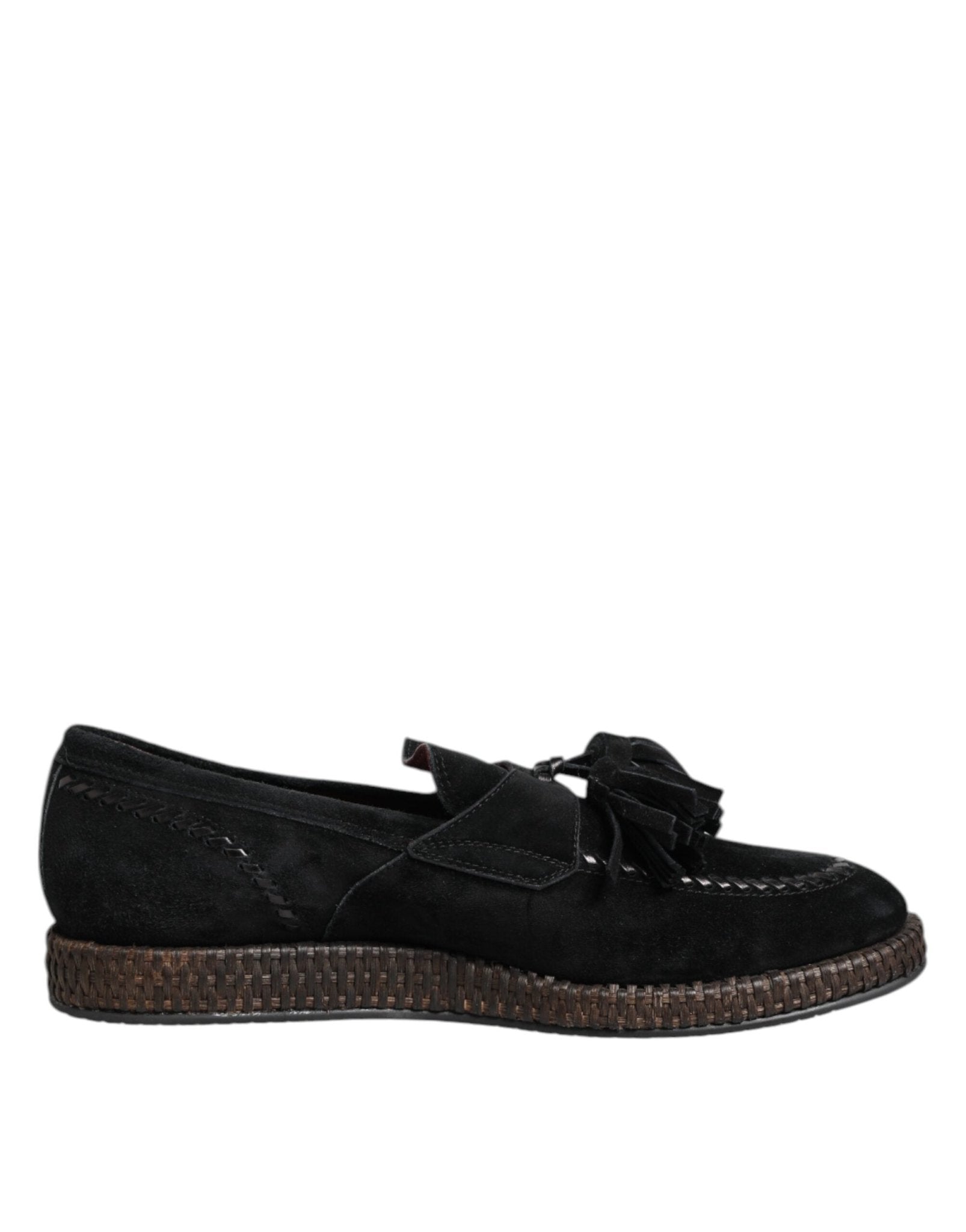 Dolce & Gabbana Black Suede Tassel Embellished Loafers Shoes – EU44/US11 par Dolce & Gabbana | Disponible sur Sandy Store ByNet