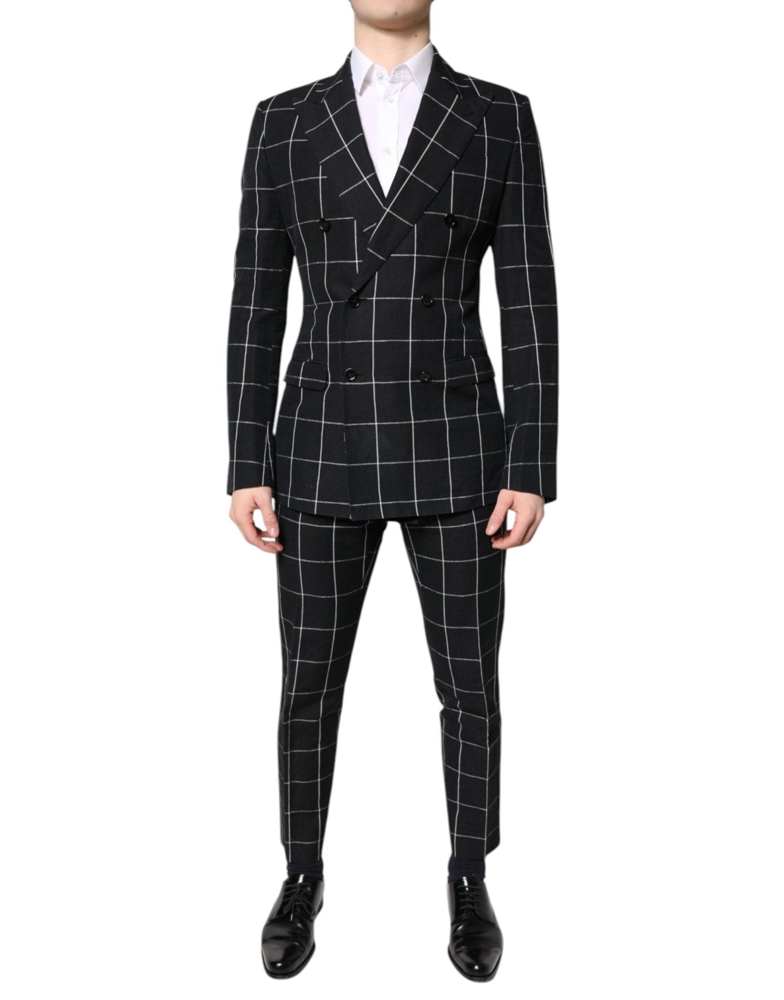 Dolce & Gabbana Black TAORMINA Double Breasted 2 Piece Suit – IT48 | M par Dolce & Gabbana | Disponible sur Sandy Store ByNet