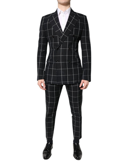 Dolce & Gabbana Black TAORMINA Double Breasted 2 Piece Suit – IT48 | M par Dolce & Gabbana | Disponible sur Sandy Store ByNet