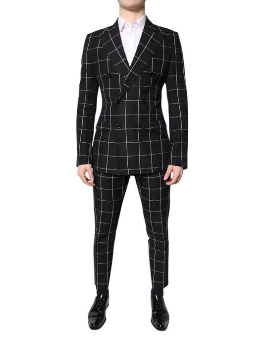 Dolce & Gabbana Black TAORMINA Double Breasted 2 Piece Suit – IT48 | M par Dolce & Gabbana | Disponible sur Sandy Store ByNet