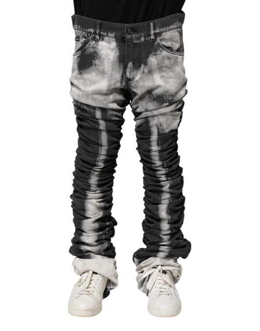 Dolce & Gabbana Black Tie Dye Straight Denim Jeans – IT48 | M par Dolce & Gabbana | Disponible sur Sandy Store ByNet