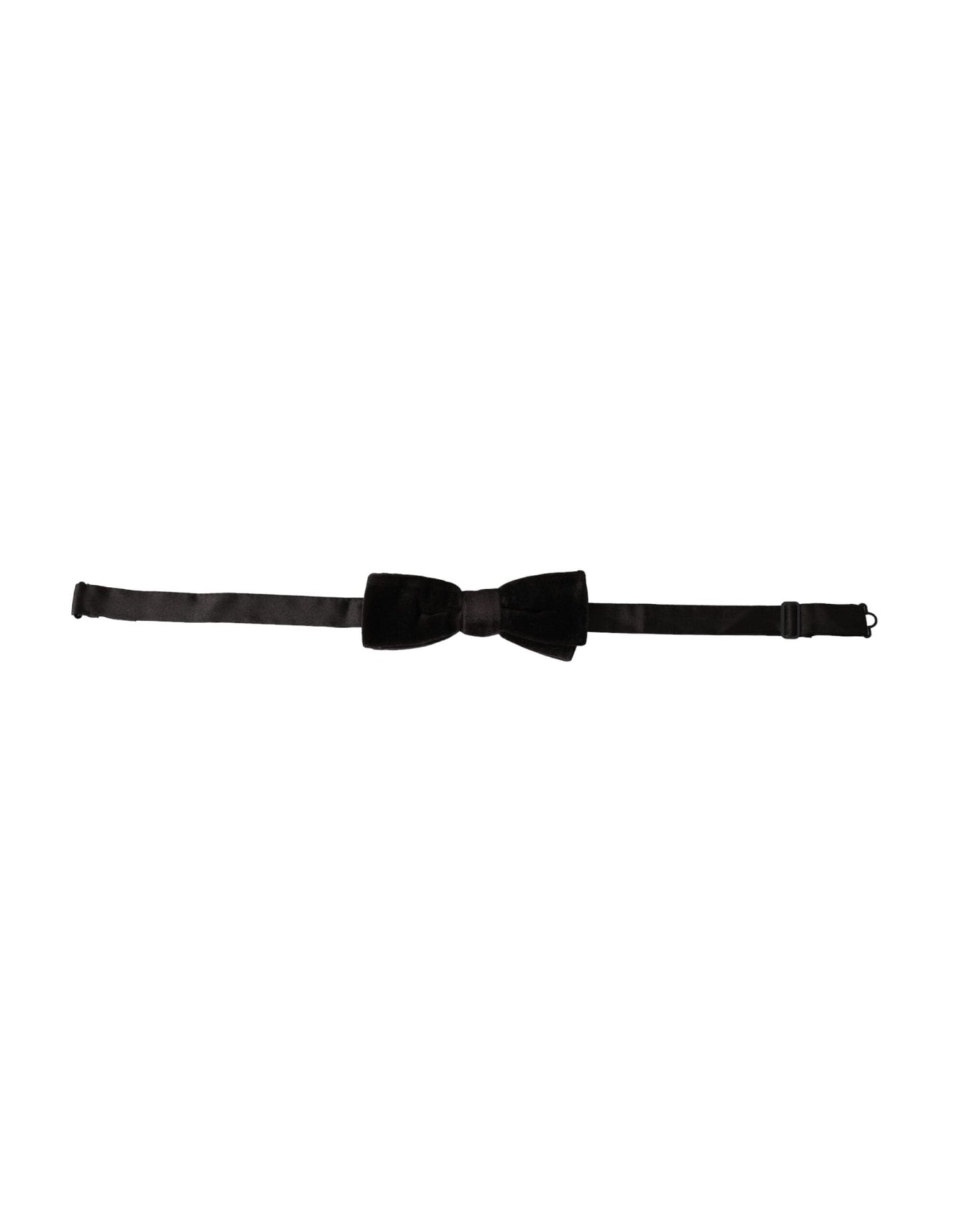 Dolce & Gabbana Black Velvet Cotton Adjustable Neck Men Bow Tie – par Dolce & Gabbana | Disponible sur Sandy Store ByNet