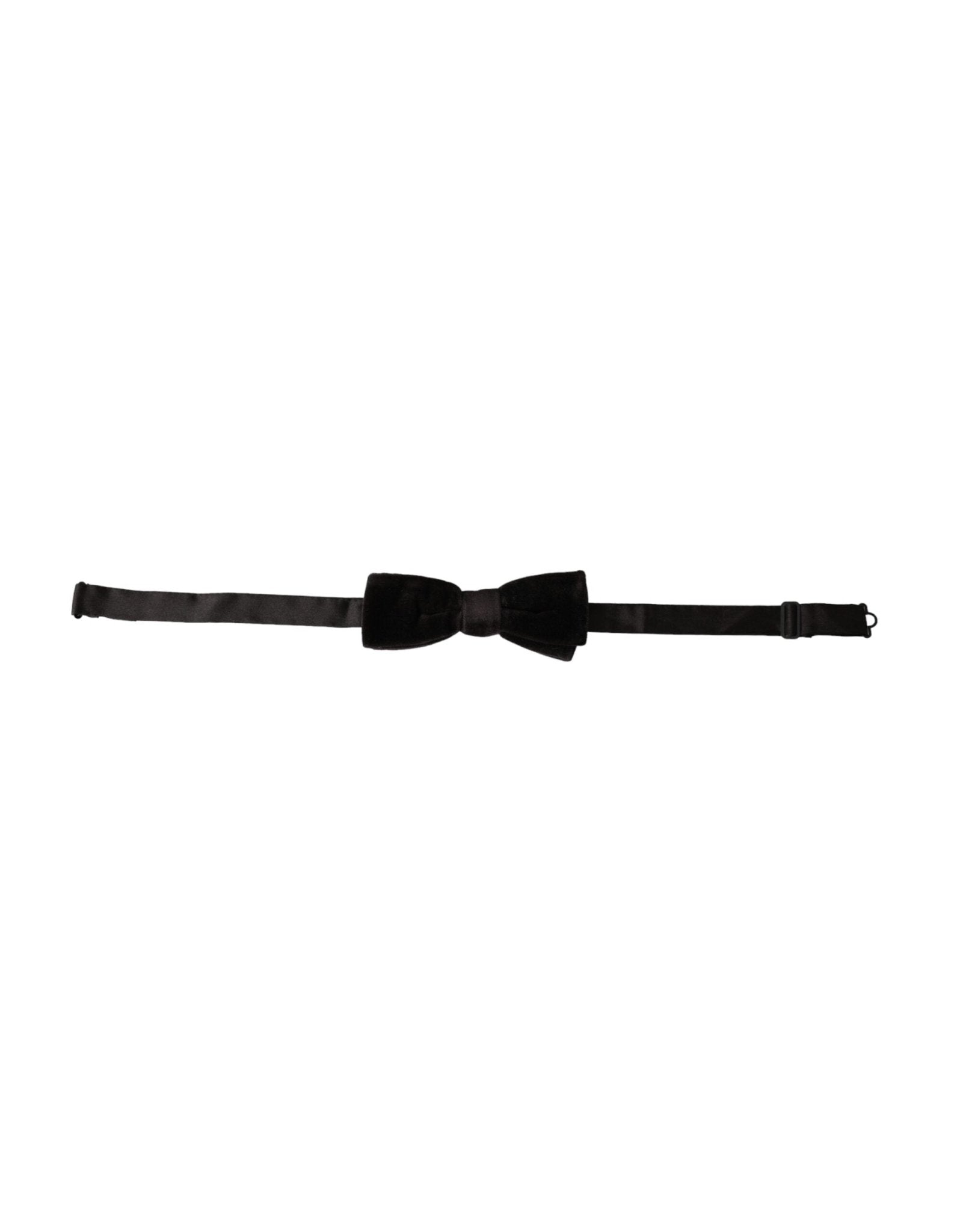Dolce & Gabbana Black Velvet Cotton Adjustable Neck Men Bow Tie – par Dolce & Gabbana | Disponible sur Sandy Store ByNet
