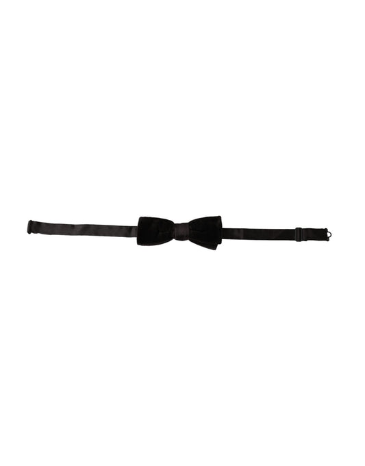 Dolce & Gabbana Black Velvet Cotton Adjustable Neck Men Bow Tie – par Dolce & Gabbana | Disponible sur Sandy Store ByNet