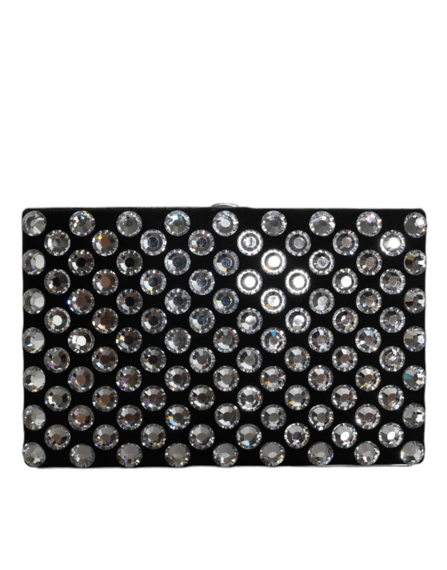 Dolce & Gabbana Black Velvet Crystal Clutch Evening Party Purse Bag - Sandy Store ByNet