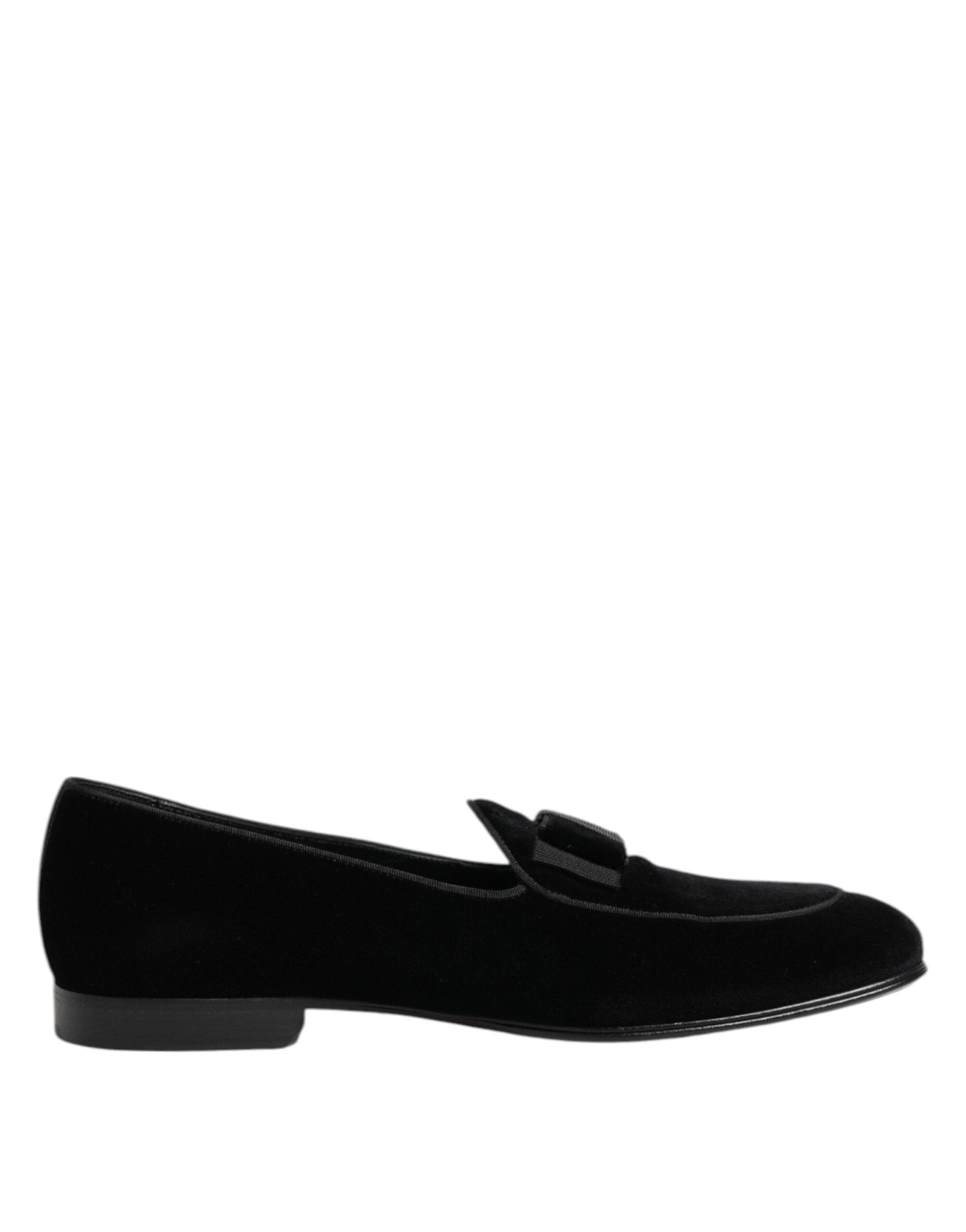 Dolce & Gabbana Black Velvet Loafers Formal Men Dress Shoes – EU42/US9 par Dolce & Gabbana | Disponible sur Sandy Store ByNet