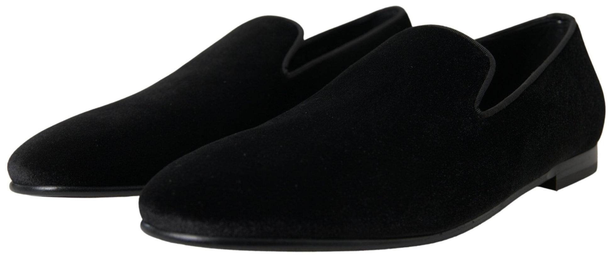 Dolce & Gabbana Black Velvet Loafers Formal Shoes – EU39/US6 par Dolce & Gabbana | Disponible sur Sandy Store ByNet