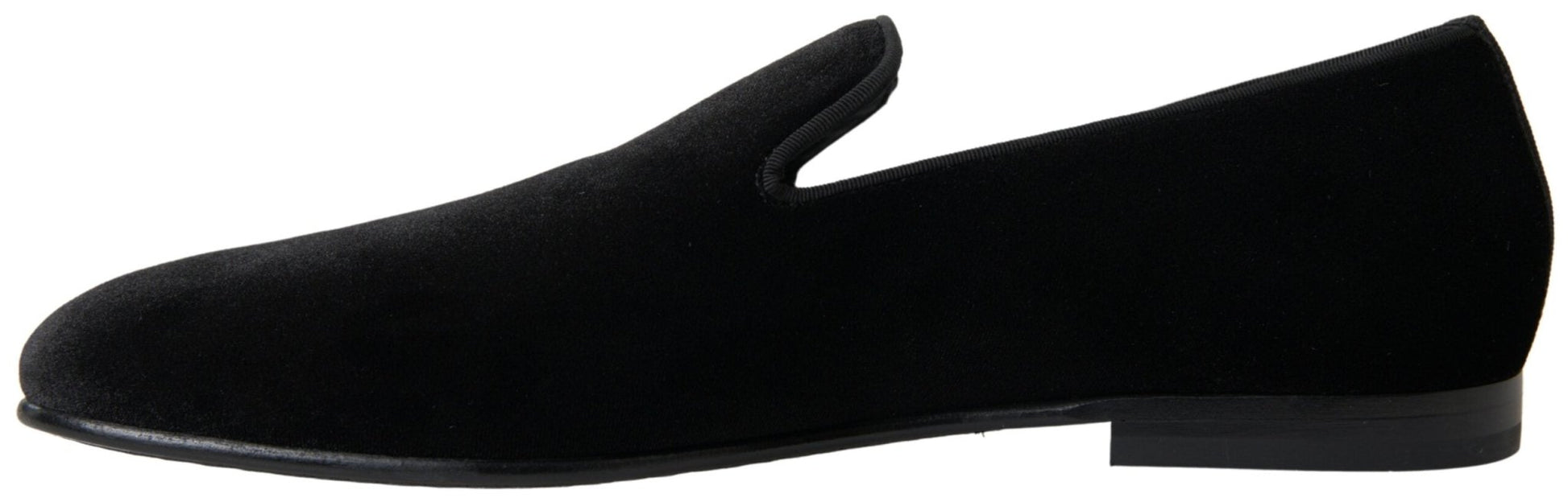 Dolce & Gabbana Black Velvet Loafers Formal Shoes – EU39/US6 par Dolce & Gabbana | Disponible sur Sandy Store ByNet