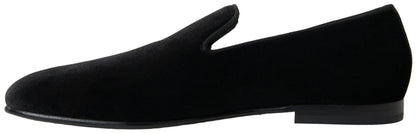 Dolce & Gabbana Black Velvet Loafers Formal Shoes – EU39/US6 par Dolce & Gabbana | Disponible sur Sandy Store ByNet