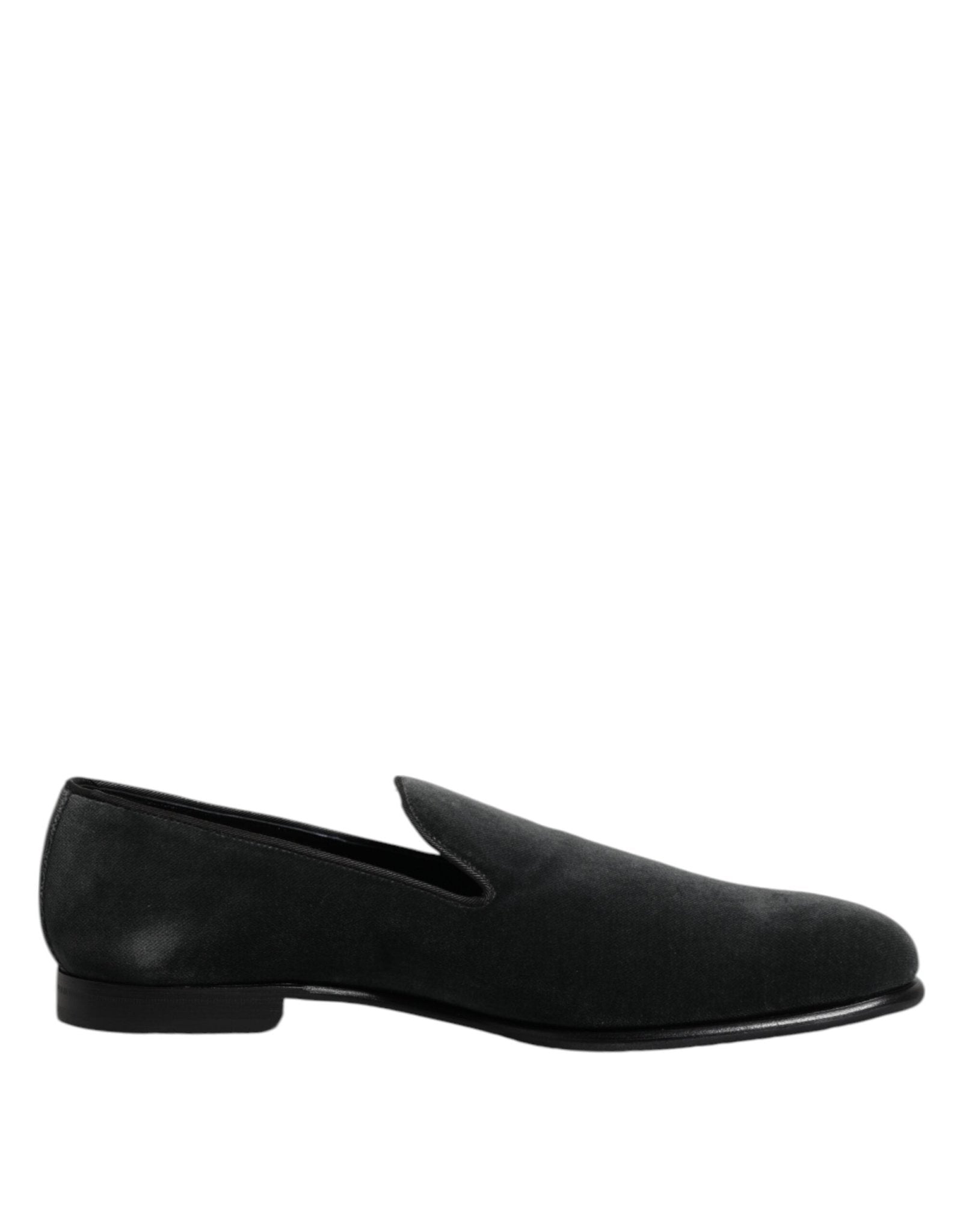Dolce & Gabbana Black Velvet Slip On Loafers Formal Shoes – EU46.5/US13.5 par Dolce & Gabbana | Disponible sur Sandy Store ByNet