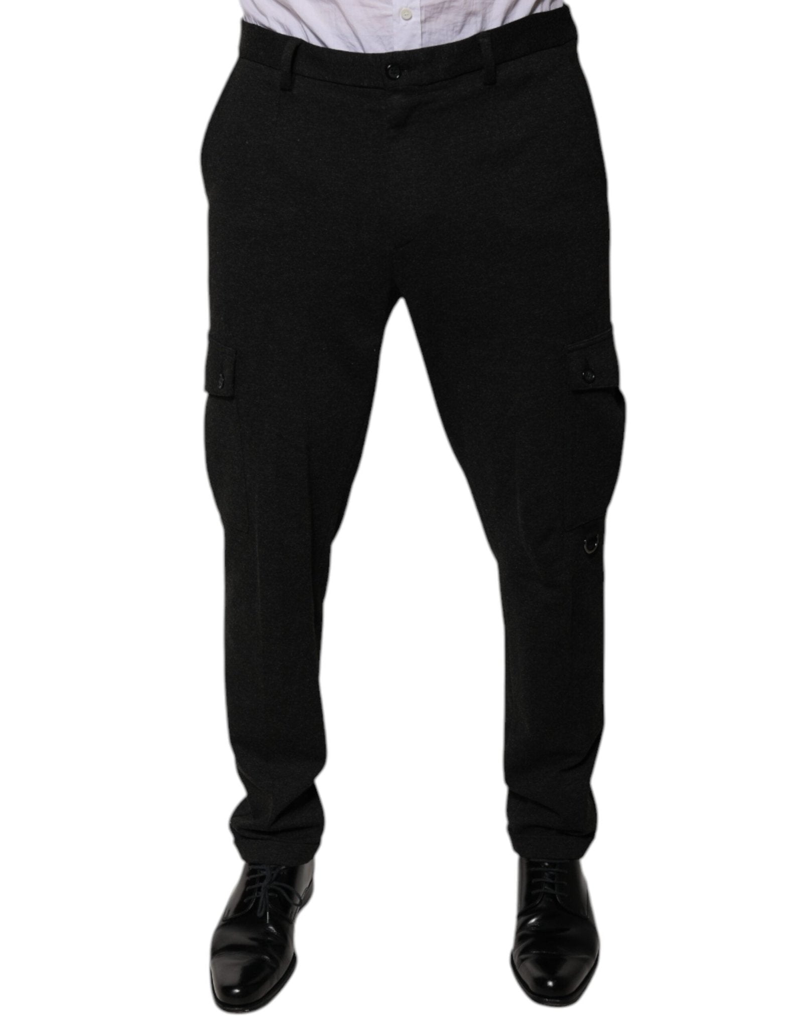 Dolce & Gabbana Black Viscose Cargo Men Casual Pants – IT50 | L par Dolce & Gabbana | Disponible sur Sandy Store ByNet