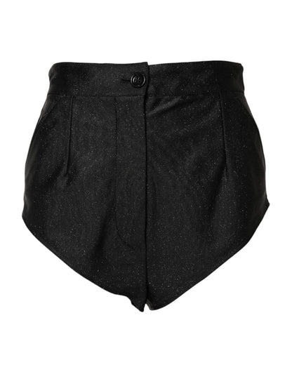 Dolce & Gabbana Black Viscose High Waisted Hot Pants Shorts – IT40|S par Dolce & Gabbana | Disponible sur Sandy Store ByNet