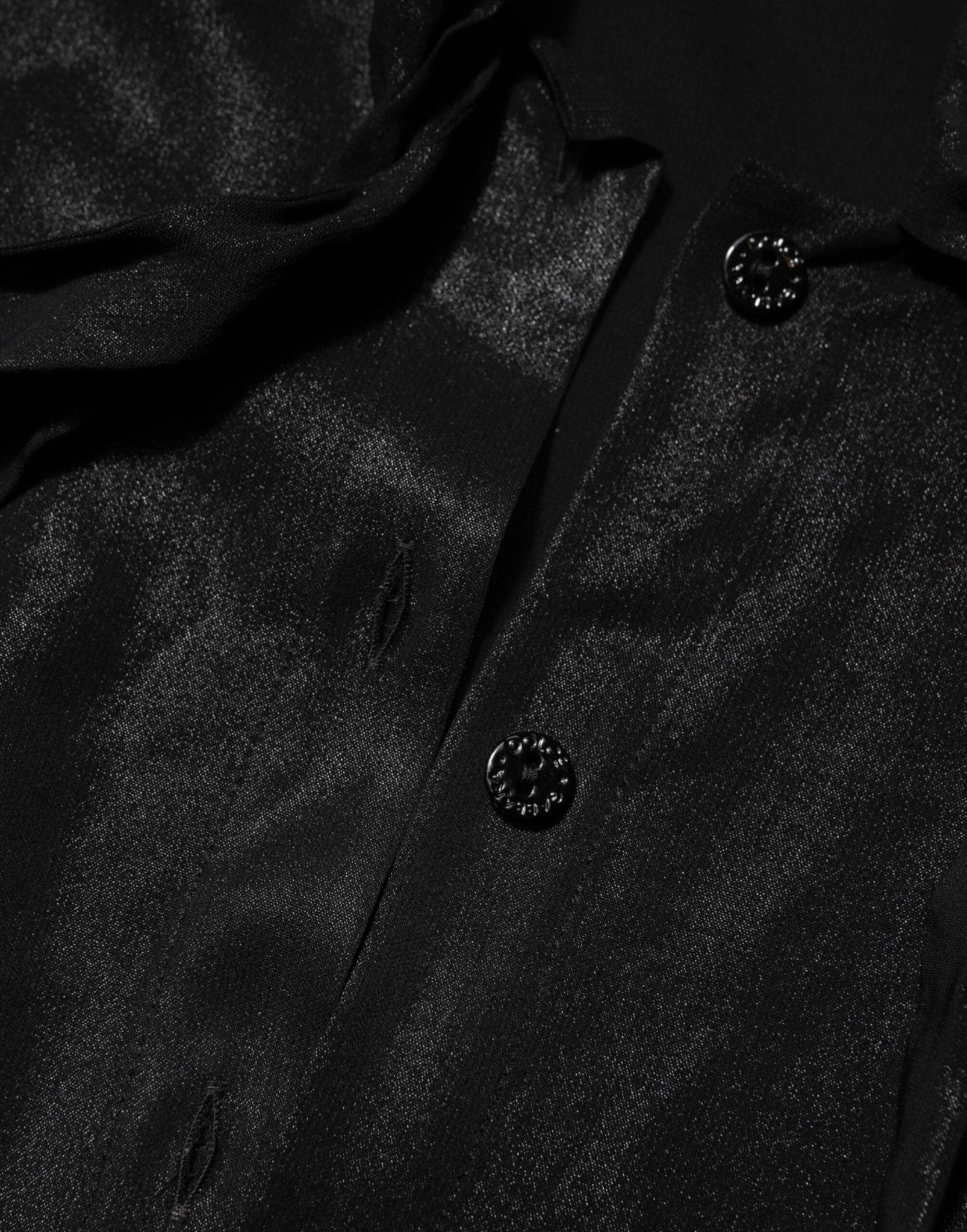 Dolce & Gabbana Black Viscose Long Sleeve Tie Neck Blouse Top – IT42|M par Dolce & Gabbana | Disponible sur Sandy Store ByNet