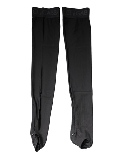 Dolce & Gabbana Black Viscose Stretch Over Calf Stockings Socks – S par Dolce & Gabbana | Disponible sur Sandy Store ByNet