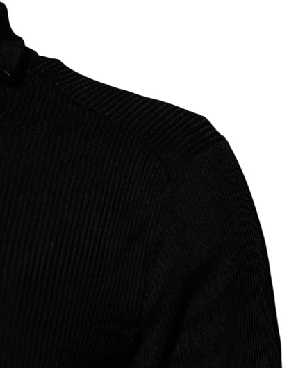Dolce & Gabbana Black Viscose Turtle Neck Pullover Sweater – IT48 | M par Dolce & Gabbana | Disponible sur Sandy Store ByNet