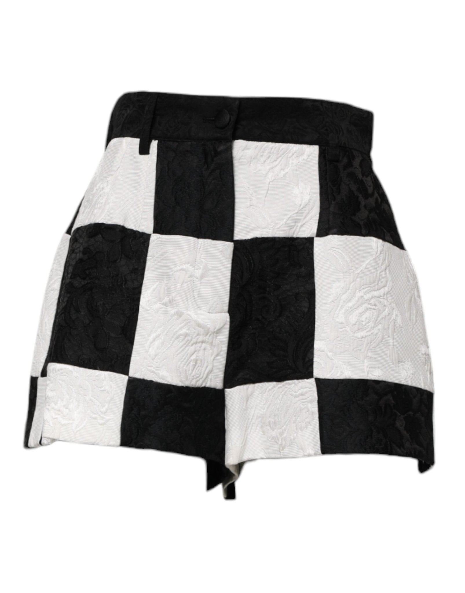Dolce & Gabbana Black White Floral Brocade Hot Pants Shorts – IT40|S par Dolce & Gabbana | Disponible sur Sandy Store ByNet