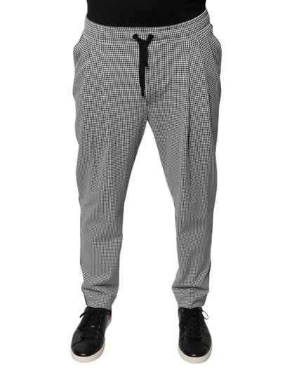 Dolce & Gabbana Black White Houndstooth Skinny Dress Pants – IT44 | XS par Dolce & Gabbana | Disponible sur Sandy Store ByNet