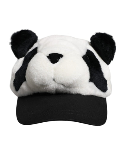 Dolce & Gabbana Black White Panda Fur Women Baseball Cap – 57 cm|S par Dolce & Gabbana | Disponible sur Sandy Store ByNet