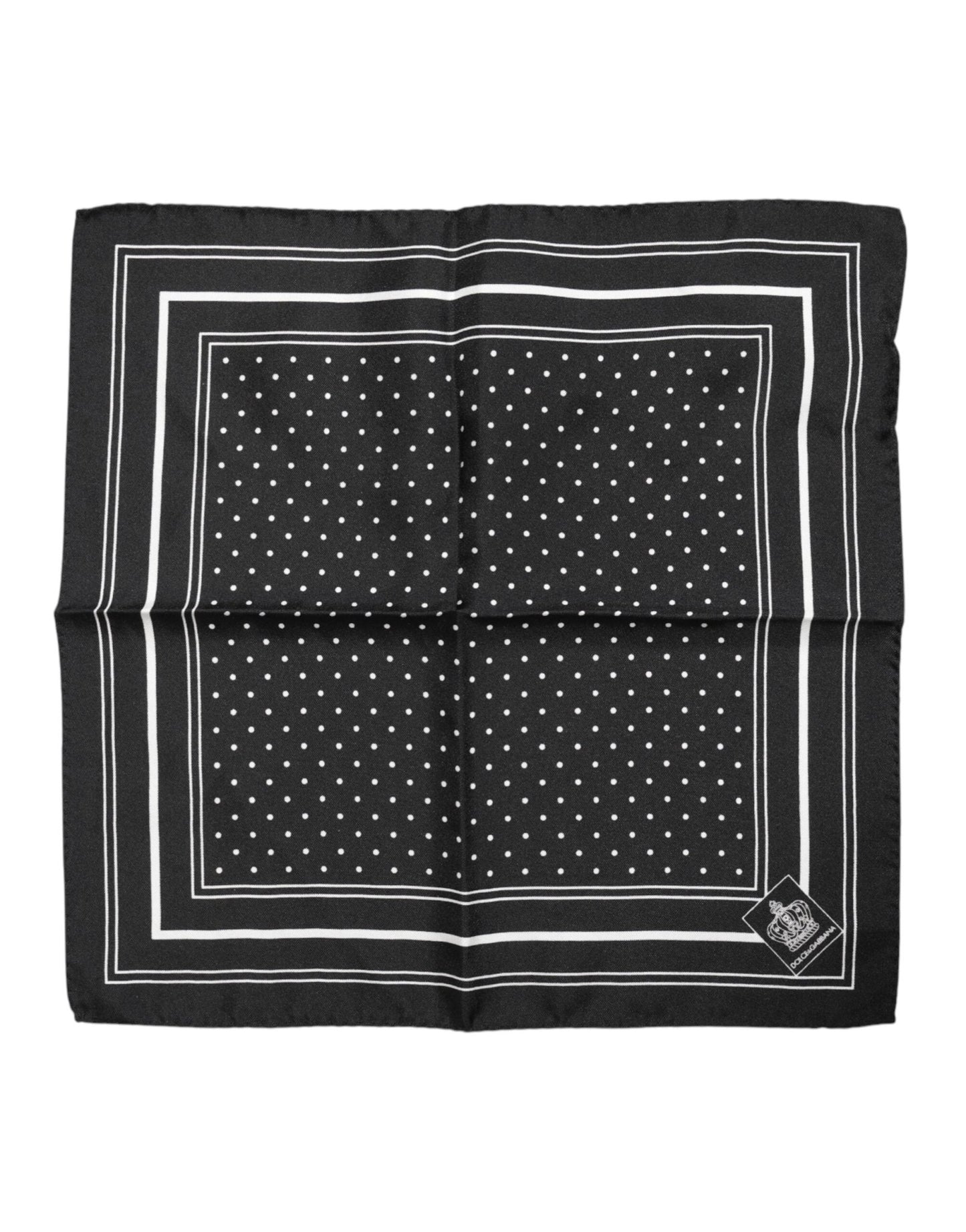 Dolce & Gabbana Black White Polka Dot Men Foulard Scarf – par Dolce & Gabbana | Disponible sur Sandy Store ByNet