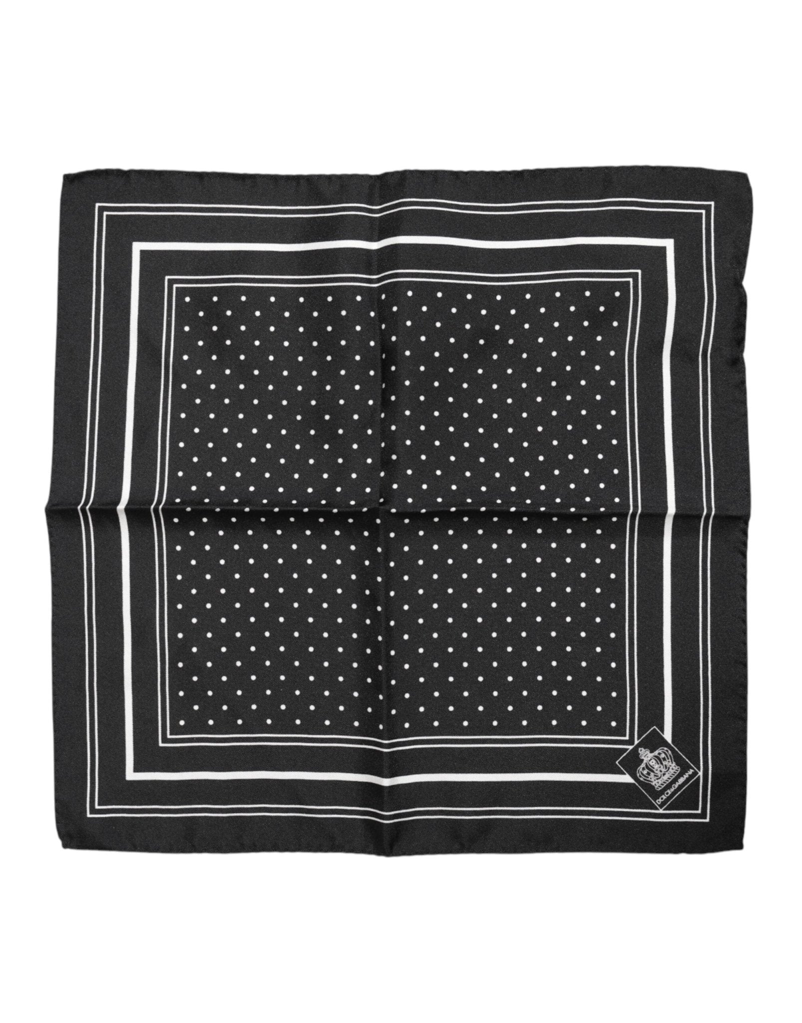 Dolce & Gabbana Black White Polka Dot Men Foulard Scarf – par Dolce & Gabbana | Disponible sur Sandy Store ByNet