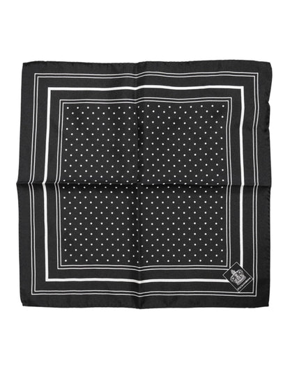Dolce & Gabbana Black White Polka Dot Men Foulard Scarf – par Dolce & Gabbana | Disponible sur Sandy Store ByNet