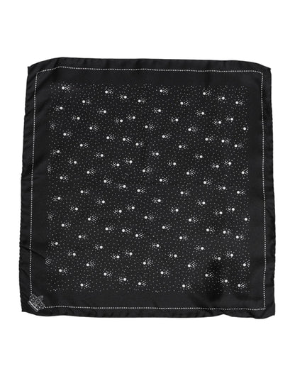 Dolce & Gabbana Black White Printed Square Men Foulard Scarf – par Dolce & Gabbana | Disponible sur Sandy Store ByNet