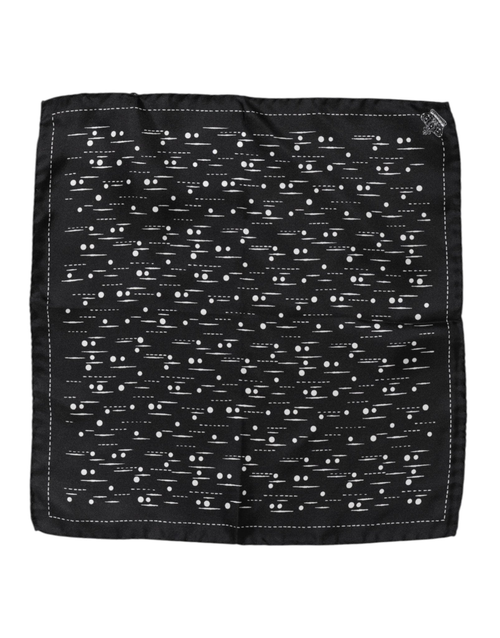 Dolce & Gabbana Black White Printed Square Men Foulard Scarf – par Dolce & Gabbana | Disponible sur Sandy Store ByNet