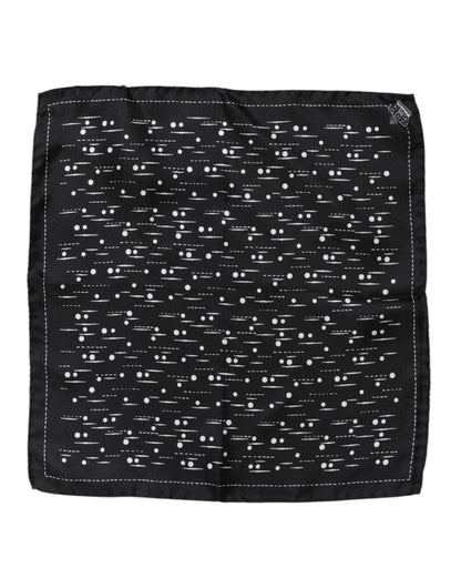Dolce & Gabbana Black White Printed Square Men Foulard Scarf – par Dolce & Gabbana | Disponible sur Sandy Store ByNet