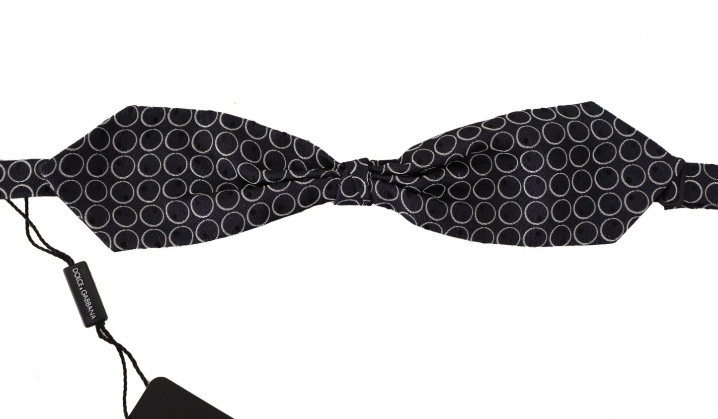 Dolce & Gabbana Black White Round 100% Silk Neck Papillon Tie – par Dolce & Gabbana | Disponible sur Sandy Store ByNet