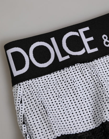 Dolce & Gabbana Black White Sequin High Waist Panty Underwear – IT2 | S par Dolce & Gabbana | Disponible sur Sandy Store ByNet