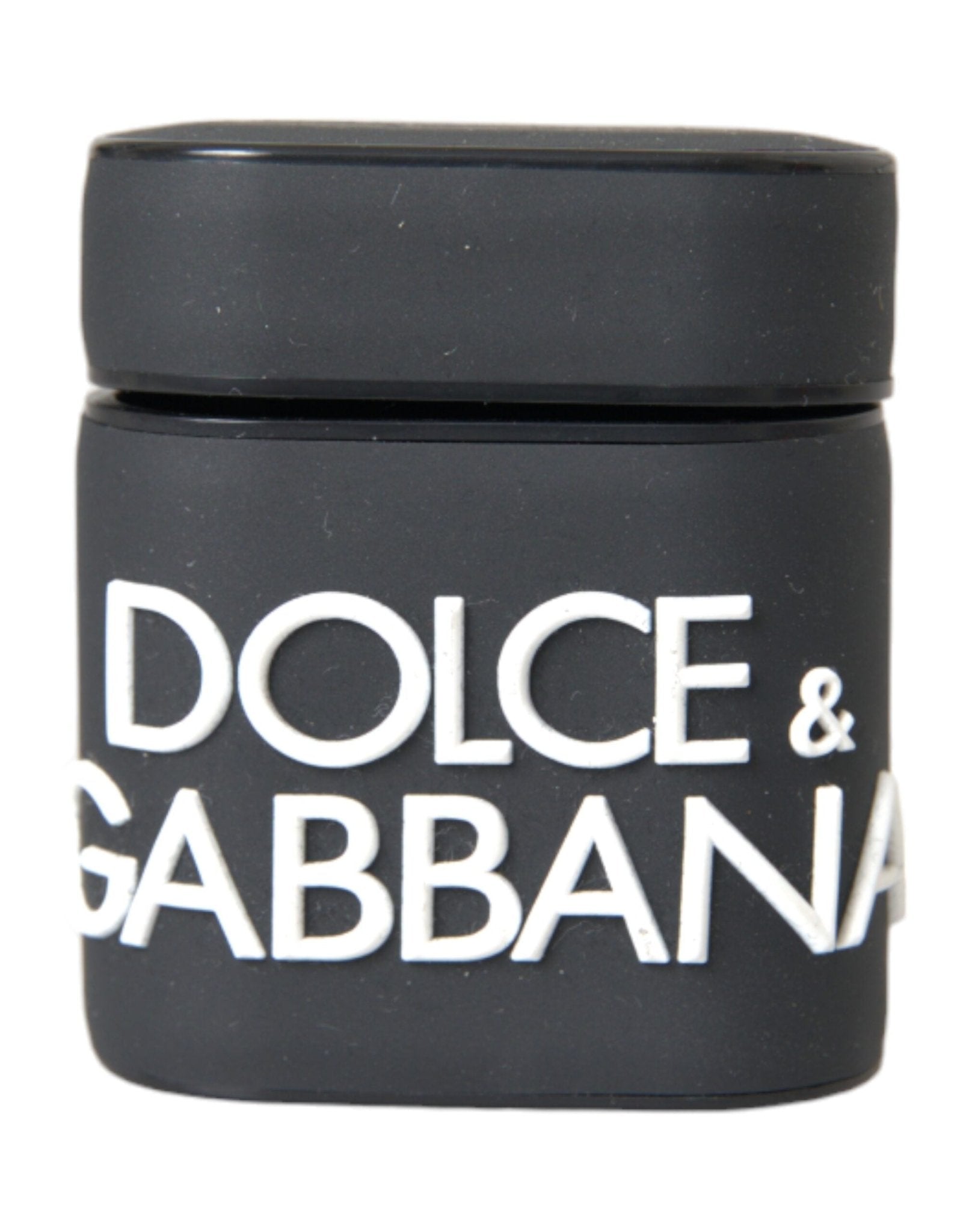 Dolce & Gabbana Black White Silicone Embossed Logo Airpods Case - Sandy Store ByNet