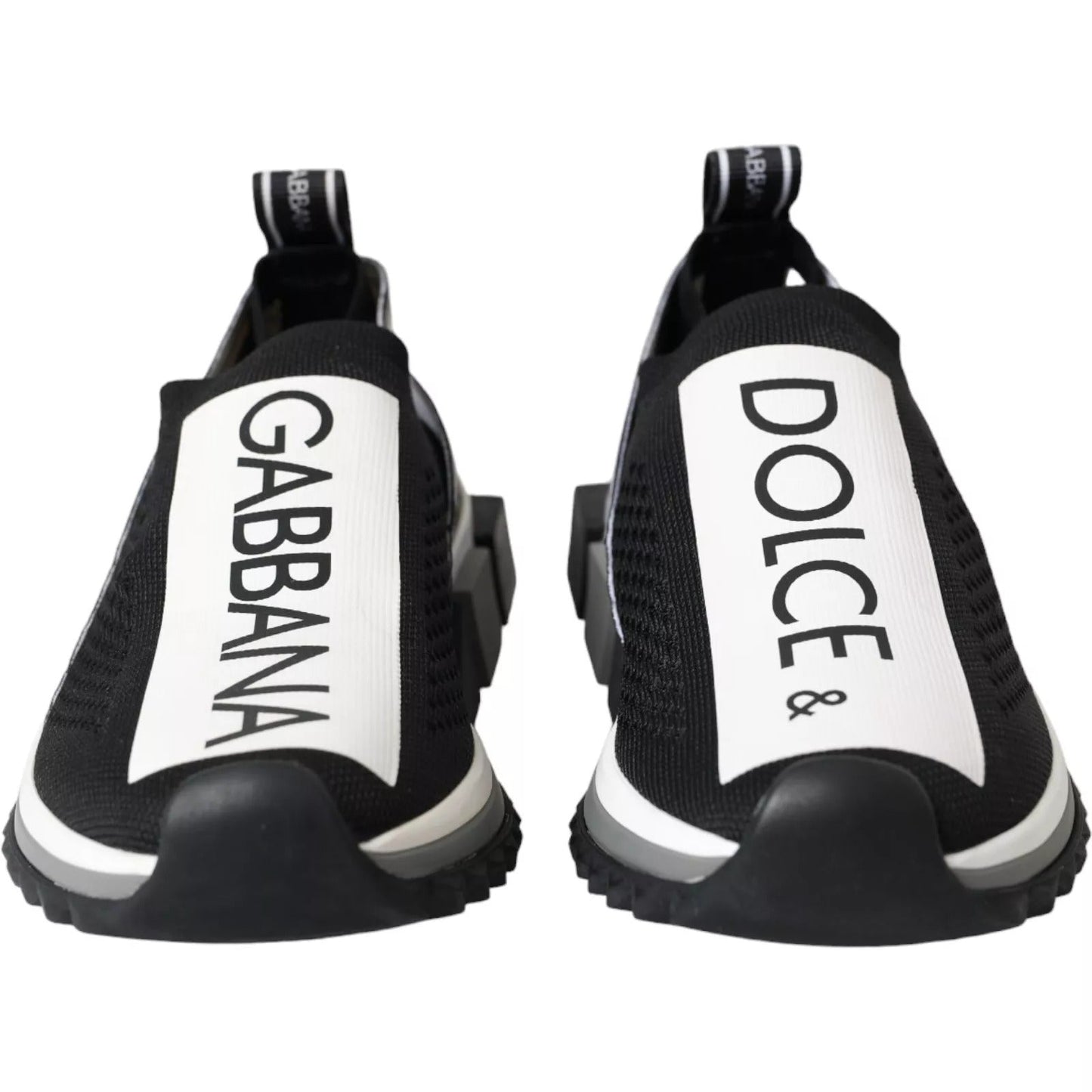 Dolce & Gabbana Black White Slip On Sorrento Sneakers Shoes – EU37/US6.5 par Dolce & Gabbana | Disponible sur Sandy Store ByNet