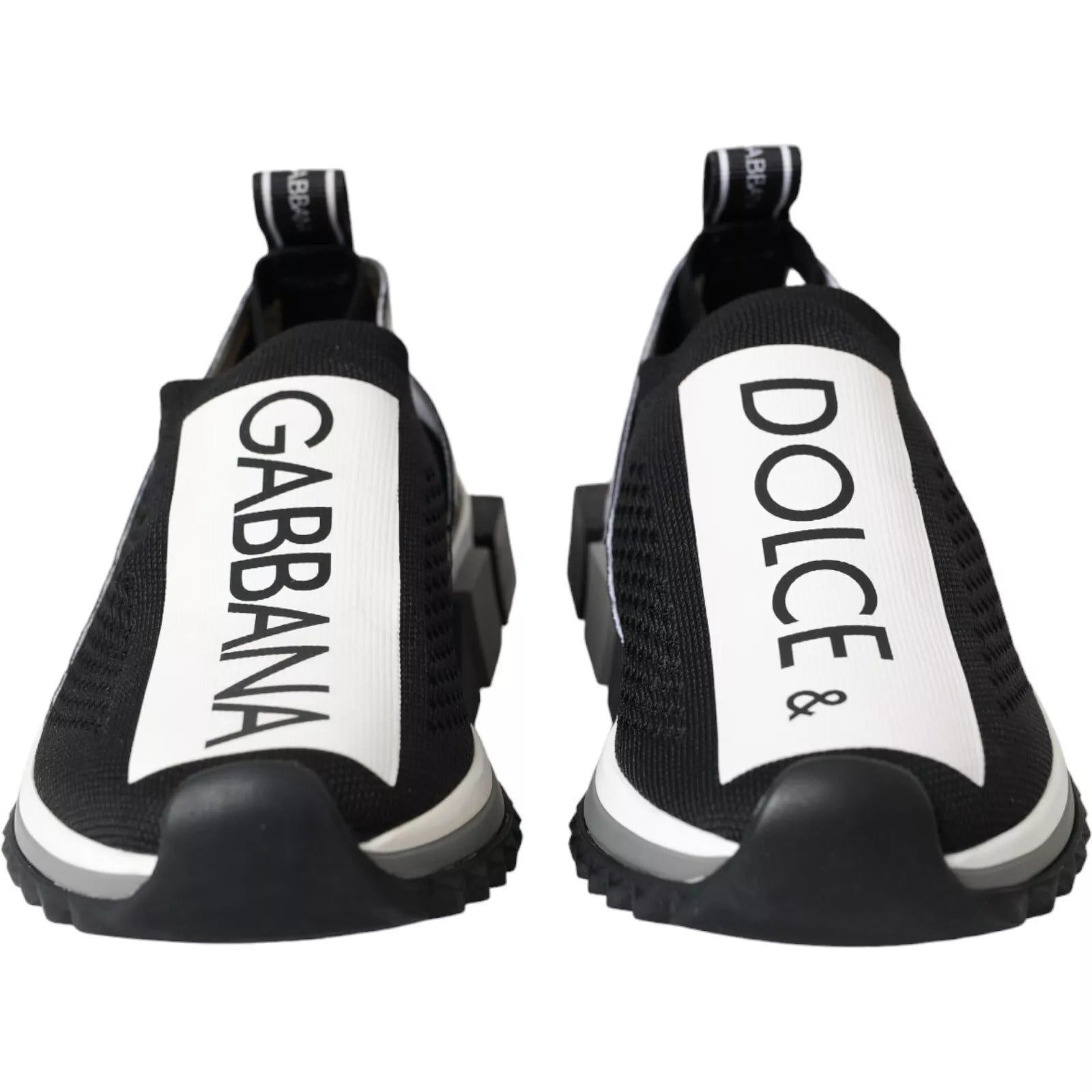 Dolce & Gabbana Black White Slip On Sorrento Sneakers Shoes – EU37/US6.5 par Dolce & Gabbana | Disponible sur Sandy Store ByNet
