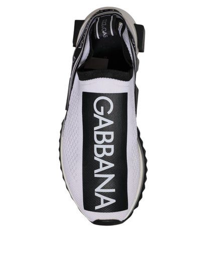 Dolce & Gabbana Black White Slip On Sorrento Sneakers Shoes – EU37/US6.5 par Dolce & Gabbana | Disponible sur Sandy Store ByNet