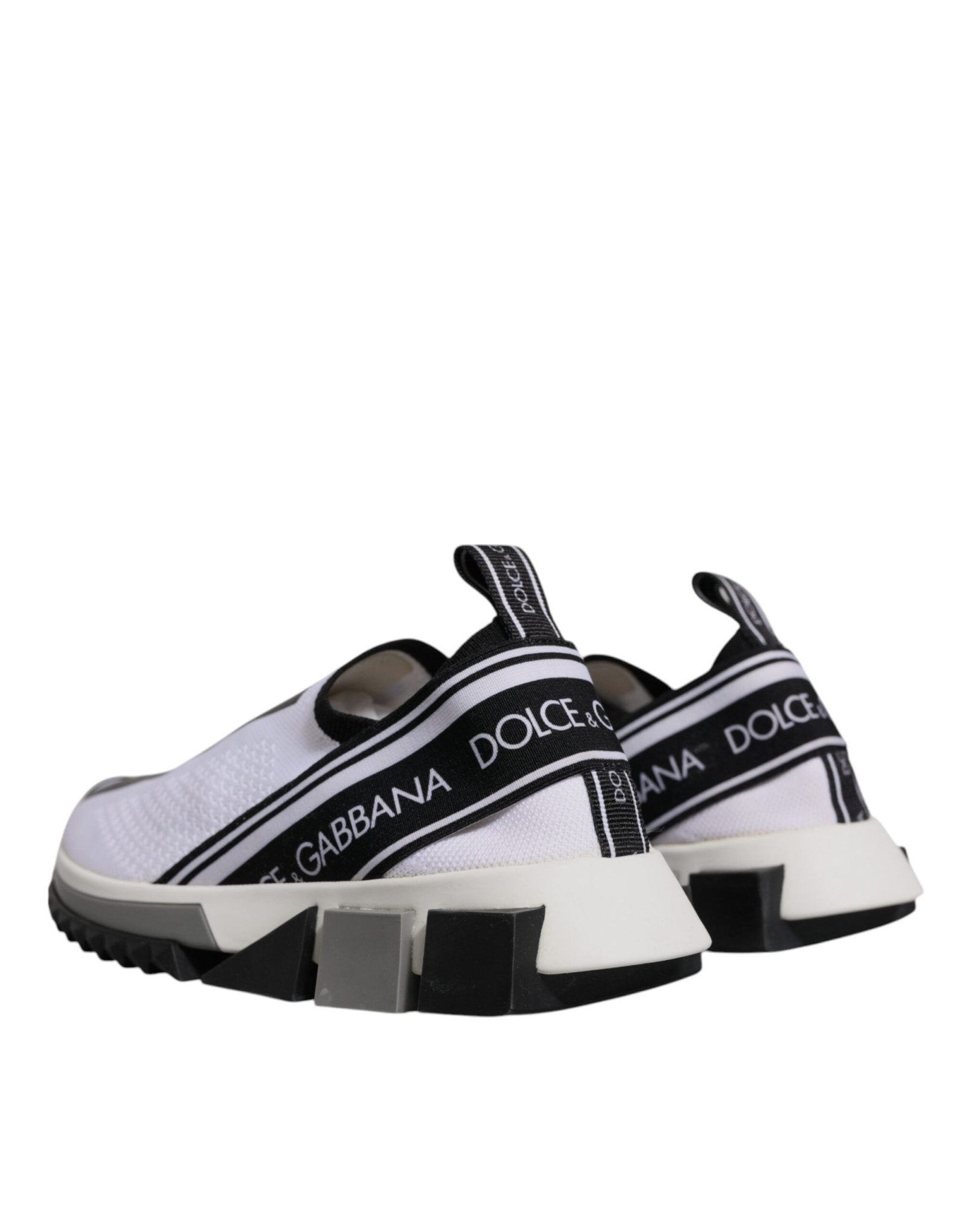 Dolce & Gabbana Black White Slip On Sorrento Sneakers Shoes – EU37/US6.5 par Dolce & Gabbana | Disponible sur Sandy Store ByNet